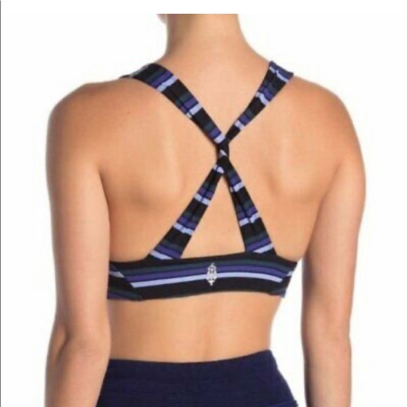 NWOT Small Free People Movement Sports Bra Striped - Picture 6 of 6